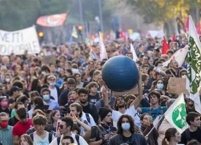تظاهرات هزاران نفر در رم همزمان با نشست گروه 20